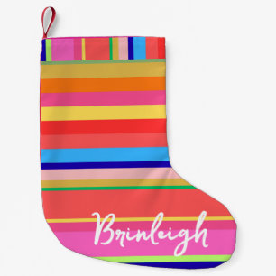Kerst Cheer Kleurrijke Custom Christmas Stocking Kleine Kerstsok