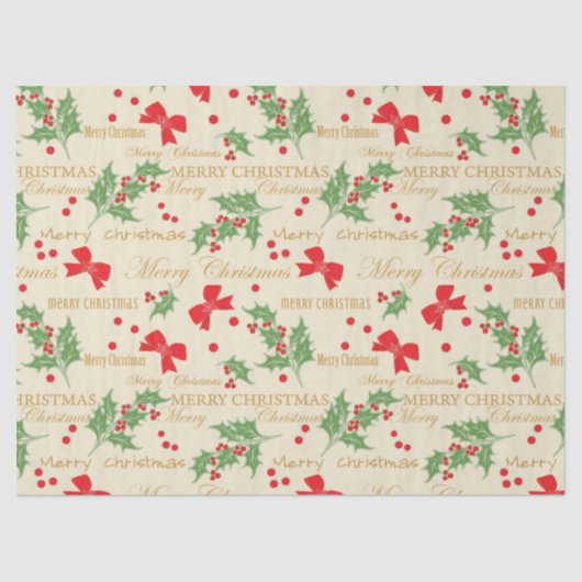 Kerst Cheer tissuepapier (Voorkant)