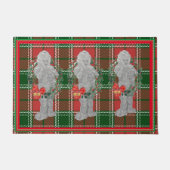 Kerst Cherub Angel Plaid Deurmat Welkom mat (Voorkant)