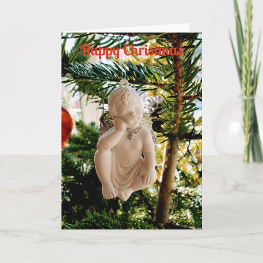 Kerst cherub kaart (Voorkant)