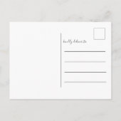 Kerst chic nepgoud foto Kerstmis Briefkaart (Achterkant)