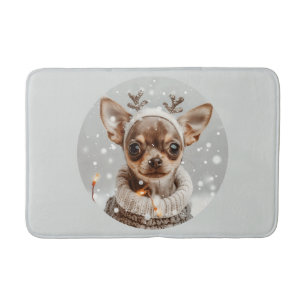 Kerst Chihuahua Rendier Hond Badmat