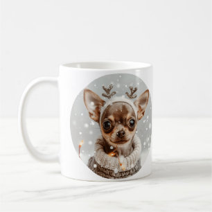 Kerst Chihuahua Rendier Hond Koffiemok