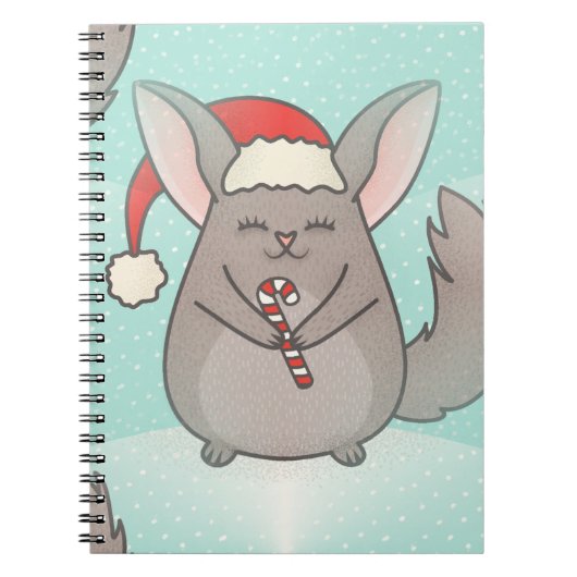 kerst chinchillas notitieboek (Voorkant)