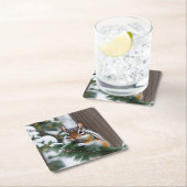 Kerst Chipmunk Papier Onderzetters (Insitu)