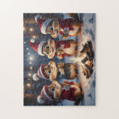 Kerst Chipmunks Puzzel Legpuzzel (Verticaal)