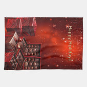 Kerst chocolade snoep keuken handdoek (Horizontaal)