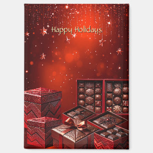 Kerst chocolade snoep magneet