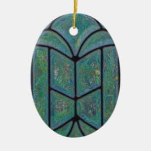 Kerst Christelijke glorie aan God Window Keramisch Ornament