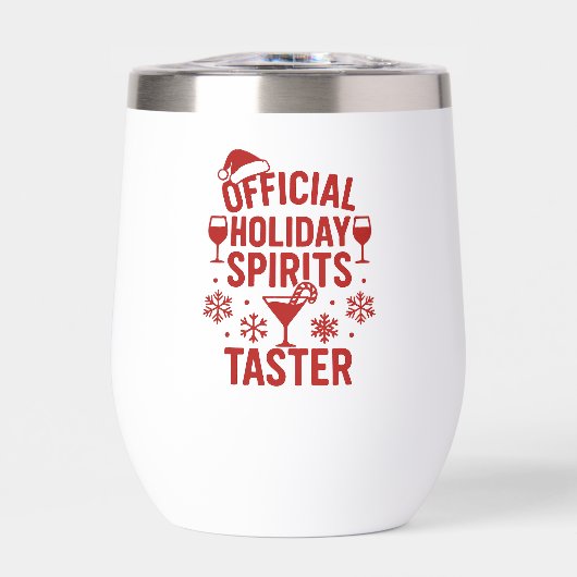 Kerst citaat grappige feeststemming proever rode (Voorkant)