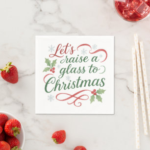 Kerst citaat Proost op kerst Servet