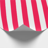 Kerst Classic Stijl Sjabloon Rood Wit Gestreept Cadeaupapier (Hoek)