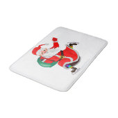 Kerst Claus Cadeaubadmat -  Badmat (Gekanteld)