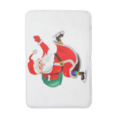 Kerst Claus Cadeaubadmat -  Badmat (Voorkant Verticaal)