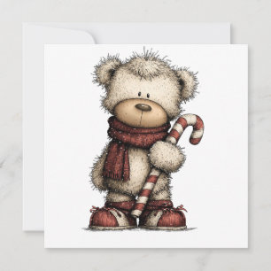 Kerst Clipart Collectie Teddybeer Kaart