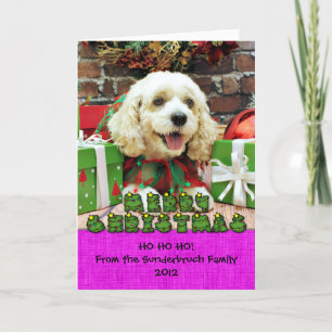 Kerst - Cockapoo - Clancy Feestdagen Kaart