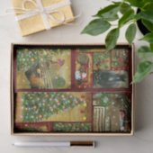 Kerst Collage Frosty Horse GMC Truck Tractor Tissuepapier (Geschenk)