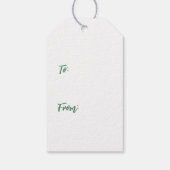 Kerst Confetti Cadeaulabel (Achterkant)