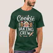 Kerst 'Cookie Bak Crew' Basic T-shirt (Voorkant)