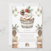 Kerst Cookie Decorating Party Eenvoudig Kaart (Voorkant)