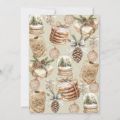 Kerst Cookie Decorating Party Eenvoudig Kaart (Achterkant)