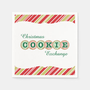 Kerst Cookie Exchange Frosted Cookies Servetten
