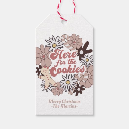 Kerst Cookie Exchange Gingerbread Cadeaulabel (Voorkant)