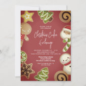 Kerst Cookie Exchange Kerstfeest Kaart (Voorkant)