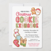 Kerst Cookie Exchange Party Evenement Kaart (Voorkant)