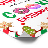 Kerst Cookie Exchange Welkomstbord Poster (Hoek)