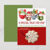 Kerst Cookie Kaarten, Gepersonaliseerde Gifting Ka Kaart (Voorkant / Achterkant)