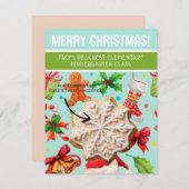 Kerst Cookie Kaarten, Gepersonaliseerde Gifting Ka Kaart (Voorkant / Achterkant)