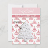 Kerst Cookie Kaarten, Gepersonaliseerde Gifting Ka Kaart (Voorkant)