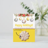 Kerst Cookie Kaarten, Gepersonaliseerde Gifting Ka Kaart (Staand voorkant)