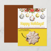 Kerst Cookie Kaarten, Gepersonaliseerde Gifting Ka Kaart (Voorkant / Achterkant)