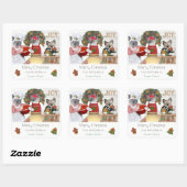 Kerst Cookie Kittens Keuken Sticker (Vel)