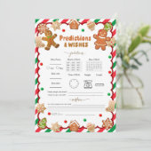 Kerst Cookie Predictie & wenskaarten Kaart (Staand voorkant)