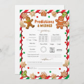 Kerst Cookie Predictie & wenskaarten Kaart (Voorkant / Achterkant)