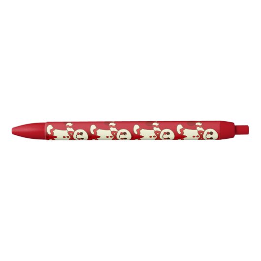 Kerst Cookie Vakantiepennen Gift Zwarte Inkt Pen (Voorkant)