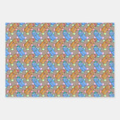 Kerst Cookie Wrapping Papier Set Inpakpapier Vel (Voorkant)