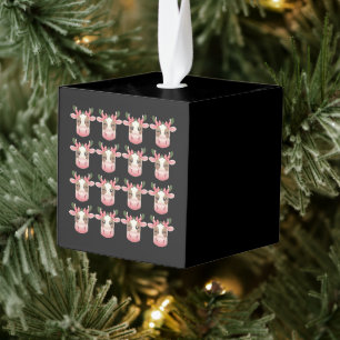 Kerst Coquette Highland Koe Western Kerstmis Kubus Ornament
