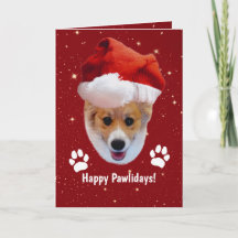 Kerst Corgi Gelukkige Pawlidays Kaart