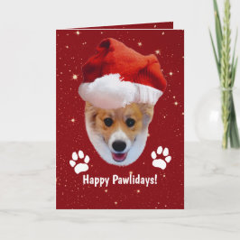 Kerst Corgi Gelukkige Pawlidays Kaart