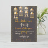 Kerst Corporate Oriental Theme Party Kaart (Staand voorkant)