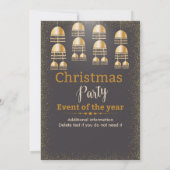 Kerst Corporate Oriental Theme Party Kaart (Achterkant)