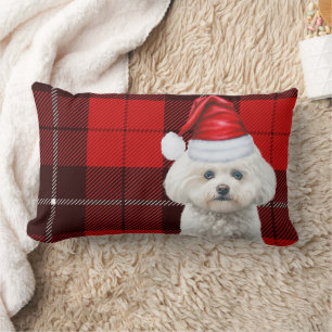 Kerst Coton de Tulear Hond Rood Vakantie Plaid Kussen