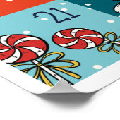 Kerst Countdown Adventkalender Poster (Hoek)