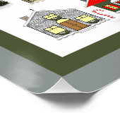 Kerst Countdown Adventskalender Perfect Poster (Hoek)