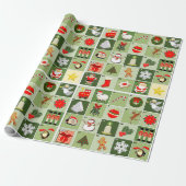 Kerst Countdown Cadeaupapier (Uitgerold)