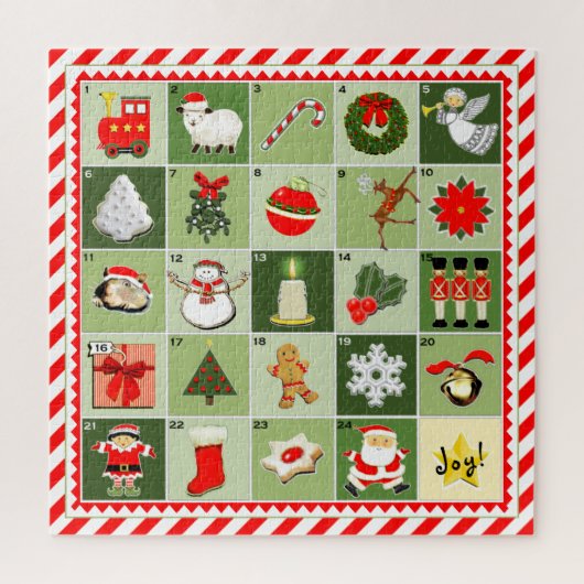 Kerst Countdown Legpuzzel (Verticaal)